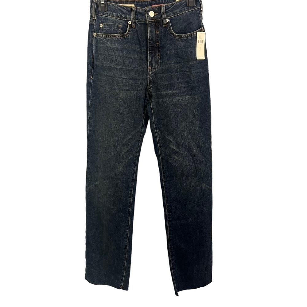 Pilcro and the Letterpress The Rue Raw Hem Straight Jeans